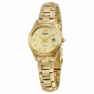 Seiko Core Gold Dial Gold-tone Ladies Watch SUT236