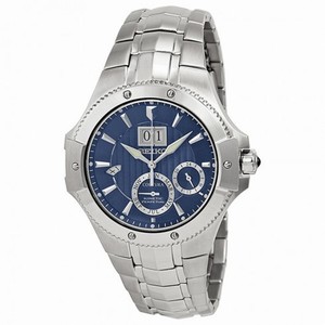 Seiko Coutura Kinetic Perpetual BLue Dial Stainless Steel Men's Watch SNP069