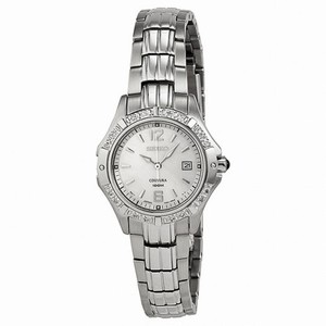 Seiko Coutura Mother-of-Pearl Dial Silver-tone Steel Crystal Ladies Watch SXDE19