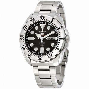 Seiko Diver Automatic Black Dial Stainless Steel Men's Watch SRP599