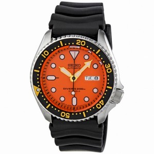 Seiko Diver Orange Dial Automatic Men's Watch SKX011J1