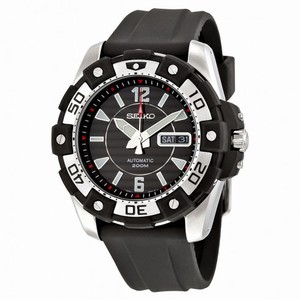 Seiko Divers Automatic Black Dial Black Rubber Men's Watch SKZ271K2