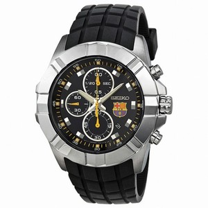 Seiko FC Barcelona Chronograph Blue Dial Stainless Steel Men's Watch SNDD81