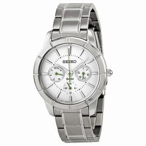 Seiko GMT Silver Dial Stainless Steel Ladies Watch SKY717