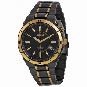 Seiko Kinetic Two-Tone TiCN-Plated Steel Men's Watch SKA366