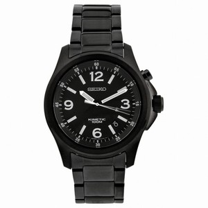 Seiko Kinetic Black Ion-plated Men's Watch SKA465