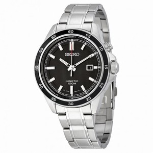Seiko Kinetic Grey Dial Stainless Steel Men's Watch SKA641P1