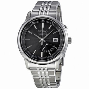 Seiko Kinetic Retro Day Date Stainless Steel Men's Watch SRN029P1