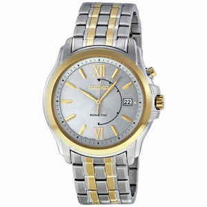 Seiko Kinetic Silver Dial Two-tone Men's Watch SKA472