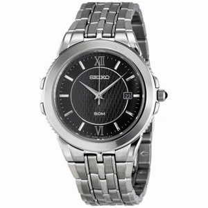 Seiko Le Grand Sport Steel Black Men's Watch SKK637