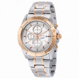 Seiko Lord Chronograph Silver Dial Two-tone Men's Watch SNDE72