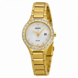 Seiko Mother of Pearl Dial Diamond Ladies Watch SUT138