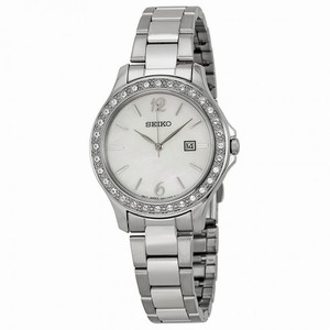 Seiko Mother of Pearl Dial Stainless Steel Ladies Watch SXDF77
