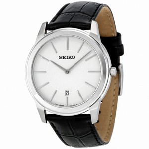 Seiko Neo Classic White Dial Stainless Steel Men's Watch SKP373