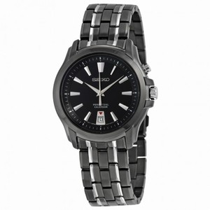 Seiko Perpetual Calender Black Dial Two-Tone Stainelss Steel Men's Watch SNQ121