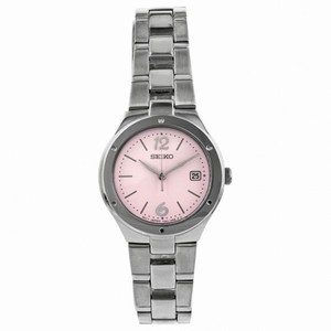 Seiko Pink Dial Stainless Steel Ladies Watch SXDC49