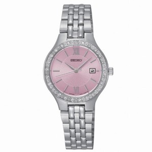 Seiko Pink Dial Two-tone Ladies Watch SUR765