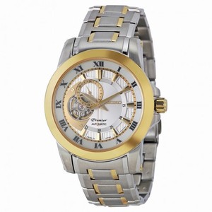 Seiko Premier Automatic White Dial Two-tone Men's Watch SSA216