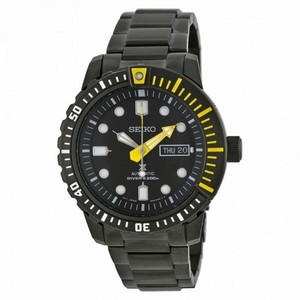 Seiko Prospex Automatic Black Dial Black Ion-plated Men's Watch SRP633