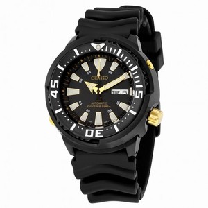 Seiko Prospex Automatic Black Dial Black Rubber Men's Sports Watch SRP641