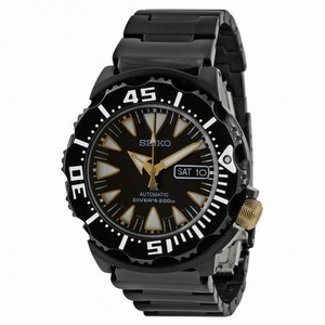 Seiko Prospex Dive Automatic Black Dial Black Polyurethane Men's Watch SRP583