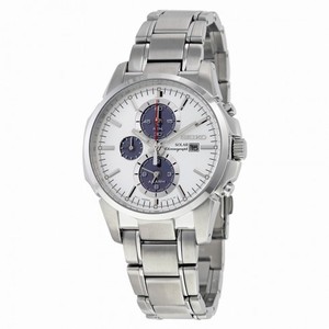 Seiko Prospex Solar Alarm Chronograph White Dial Stainless Steel Men's Watch SSC083