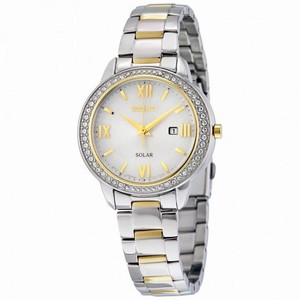 Seiko Recraft Solar Mother of Pearl Dial Two-tone ladies Watch SUT246