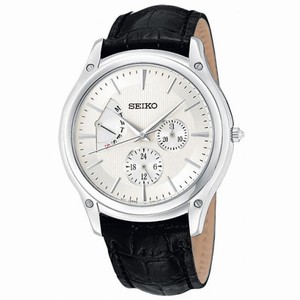 Seiko Retrograde Day/Date Steel Black Men's Watch SNT003