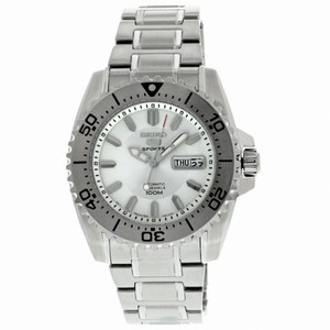 Seiko Seiko 5 Automatic White Dial Stainless Steel Men's Watch SNZG35