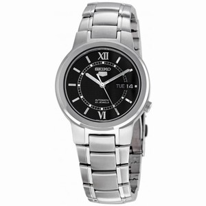 Seiko Series 5 Automatic Black Dial Stainless Steel Men's Watch SNKA23
