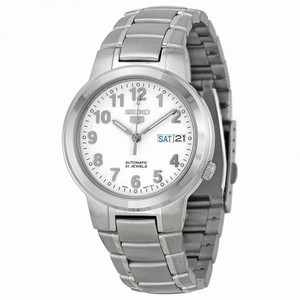 Seiko Series 5 Silver Dial Stainless Streel Men's Watch SNKA13