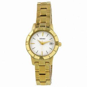 Seiko Silver Dial Gold-tone Ladies Watch SXDE40