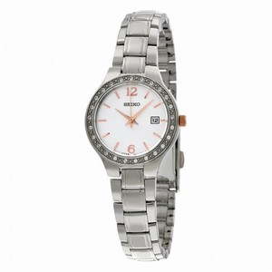 Seiko Silver Dial Stainless Steel Ladies Watch SUR769