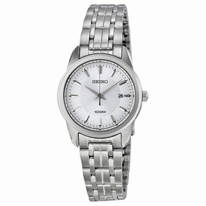 Seiko Silver Dial Stainless Steel Ladies Watch SXDE63