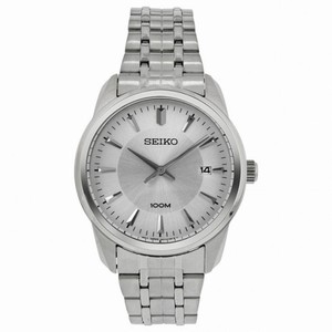 Seiko Silver Dial Stainless Steel Men's Watch SGEG01
