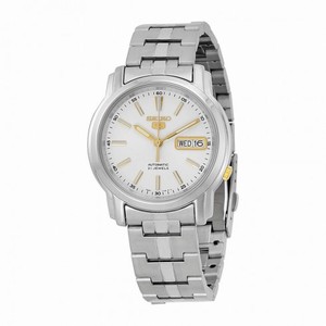 Seiko Silver Dial Stainless Steel Men's Watch SNKL77