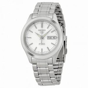 Seiko Silver Dial Stainless Steel Men's Watch SNKM41