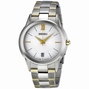 Seiko Silver Dial Two Tone Men's Watch SGEF45
