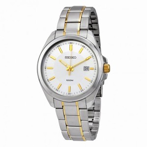 Seiko Silver Dial Two-tone Men's Watch Watch SUR063