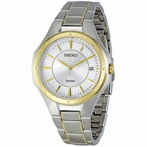 Seiko Silver Dial Two Tone Stainless Steel Men's Watch SGEF62