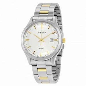 Seiko Silver Dial Two Tone Stainless Steel Men's Watch SUR053