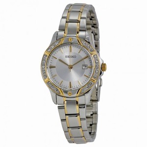 Seiko Silver Dial Two-tone Ladies Watch SUR876