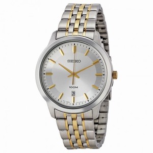 Seiko Silver Dial Two-tone Stainless Steel Men's Watch SUR033