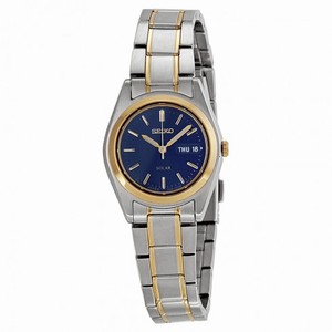 Seiko Solar Blue Dial Two-tone Ladies Watch SUT110