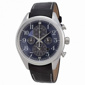 Seiko Solar Chronograph Blue Dial Stainless Steel Men's Watch SSC209