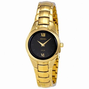 Seiko Solar Quartz Gold-tone Ladies Watch SUP110
