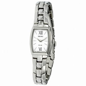 Seiko Solar Quartz Tonneau Ladies Watch SUP075