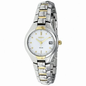 Seiko Solar Quartz Two-tone Ladies Watch SUT064