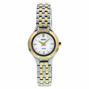 Seiko Solar White Dial Ladies Watch SUP004