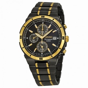 Seiko Two-Tone TiCN-Plated Steel Men's Watch SNAA30